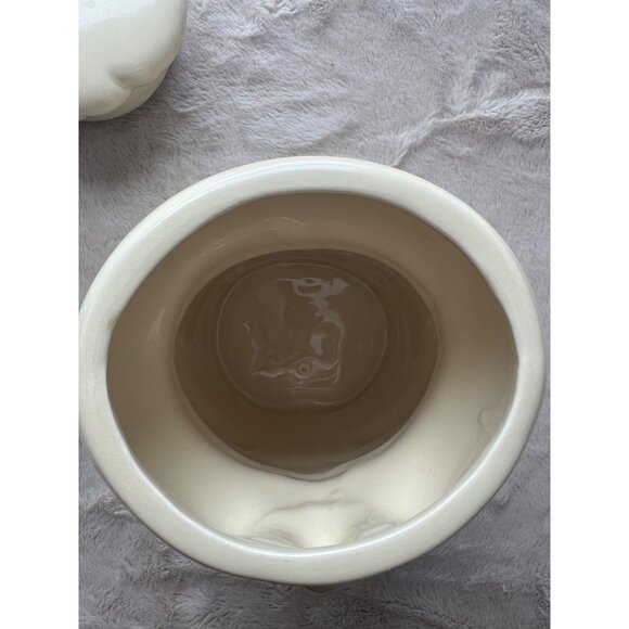 Pillsbury Doughboy Ceramic Cookie Jar 12" White & Blue Vintage Kitchen Decor - Picture 5 of 9